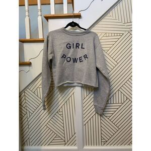 John Galt / Brandy Melville Cropped Girl Power Pullover